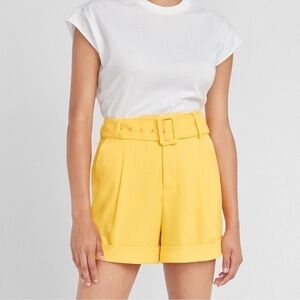 Express Ladygang Yellow High Waist shorts